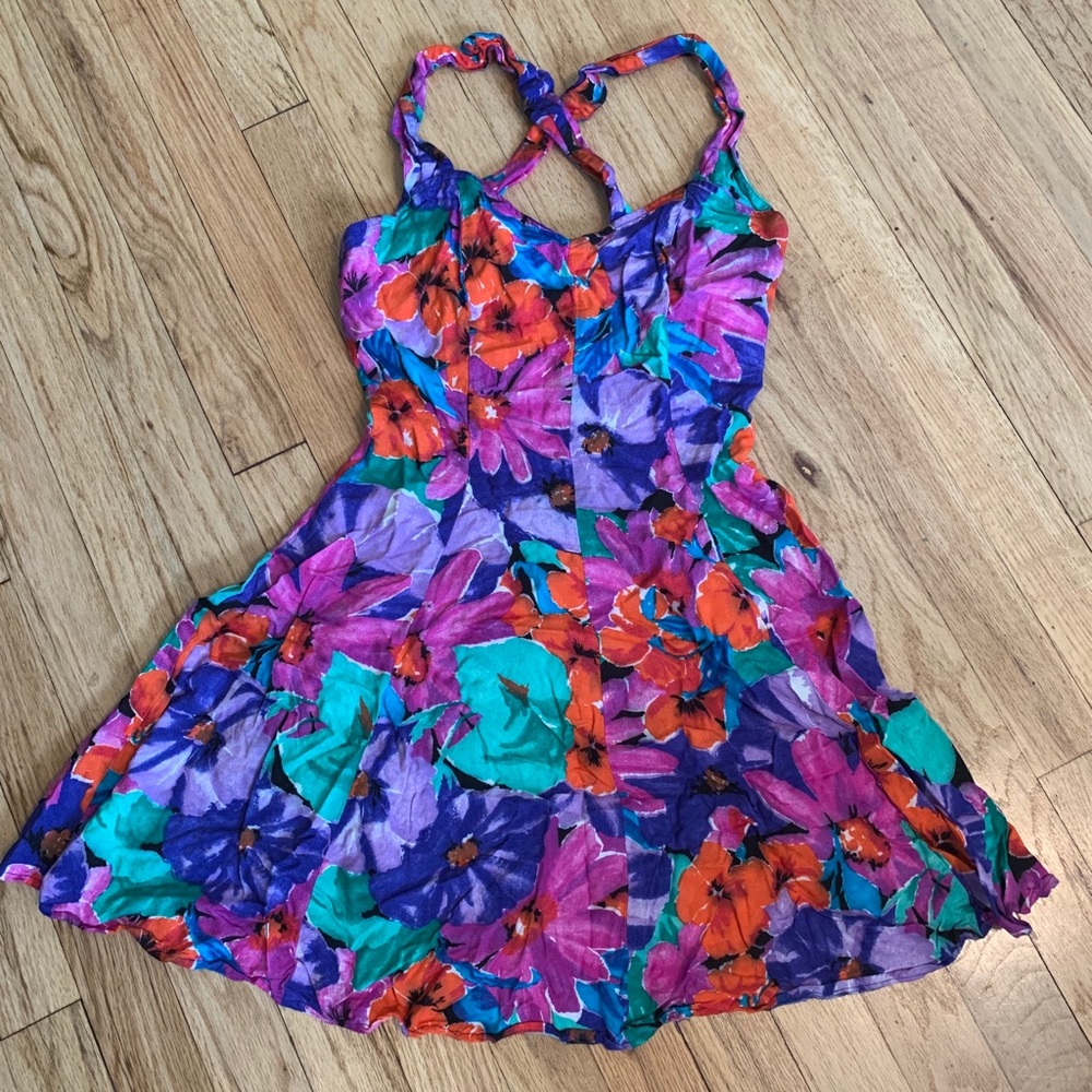 Vintage mini floral dress